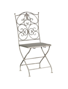 Chaise pliante en métal...