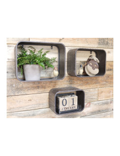 Lot de 3 étagères en métal...