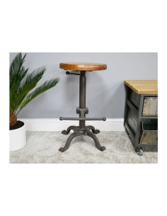 Tabouret réglable en fonte...