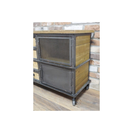 Meuble sur roulettes 4 portes et 4...