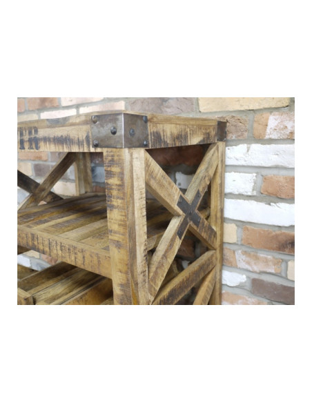 Desserte range bouteilles style Industriel