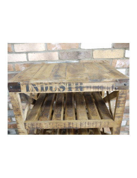 Desserte range bouteilles style Industriel