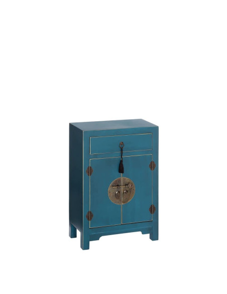 Table de chevet Chinoise Bleue