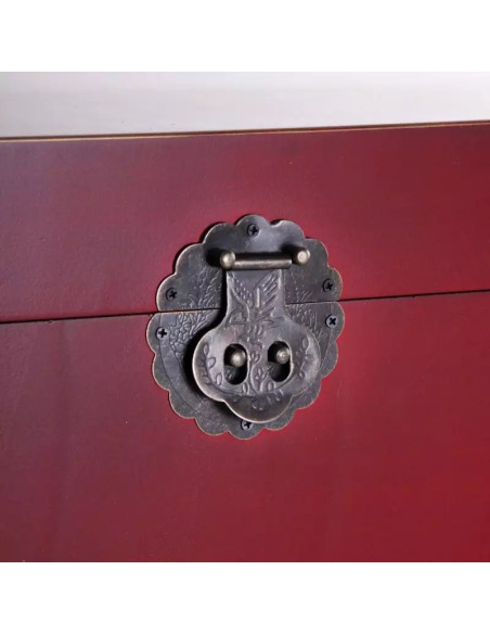 Malles chinoises design Lot de 2 Rouges