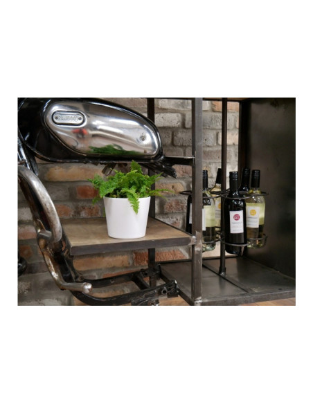 Meuble moto bar sur roulettes