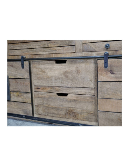 Buffet avec portes coulissantes sur rail 180 cm Gigi