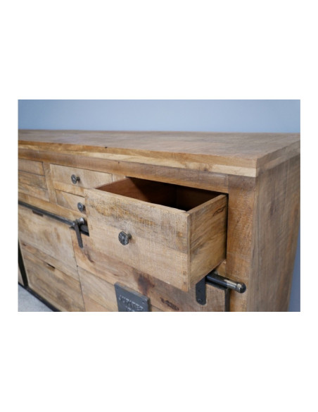 Buffet avec portes coulissantes sur rail 180 cm Gigi