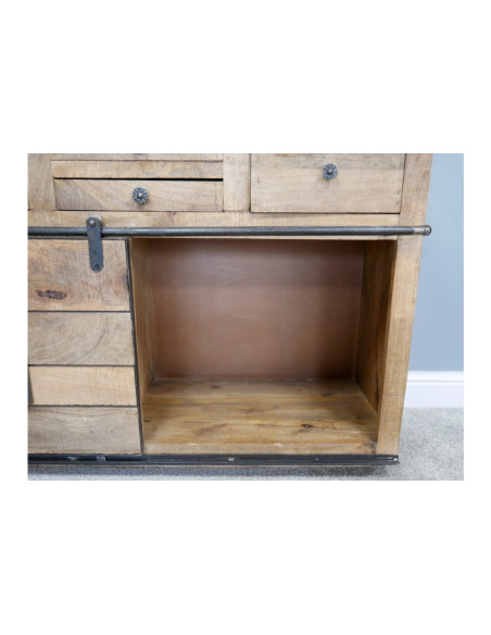 Buffet avec portes coulissantes sur rail 180 cm Gigi