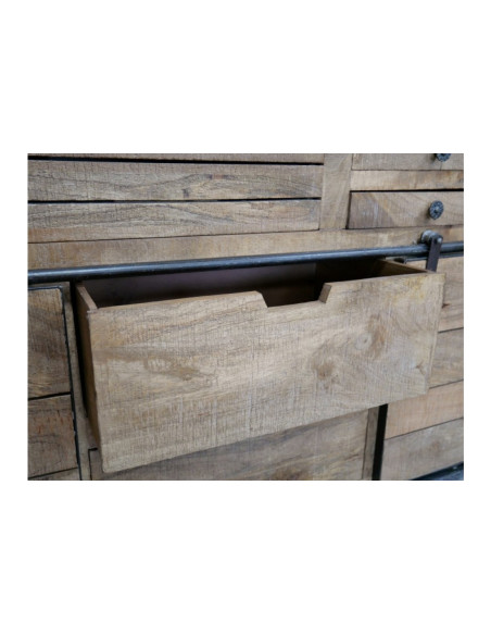 Buffet avec portes coulissantes sur rail 180 cm Gigi