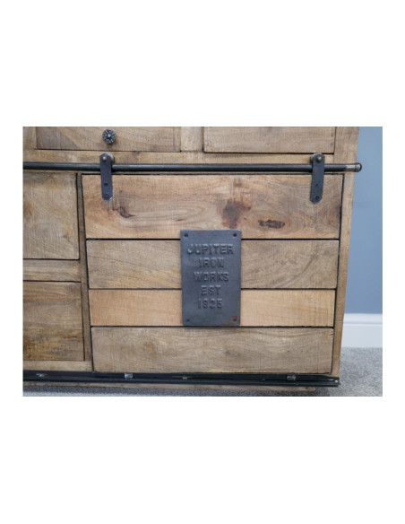 Buffet avec portes coulissantes sur rail 180 cm Gigi