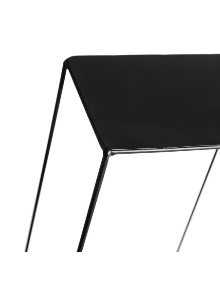 Etagère indus noire graphique avec bacs à fleurs