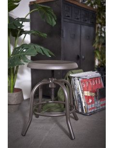 Tabouret réglable en métal...