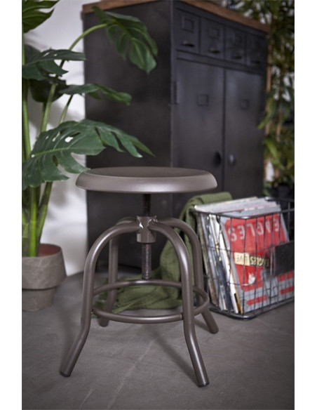 Tabouret réglable en métal Cupid