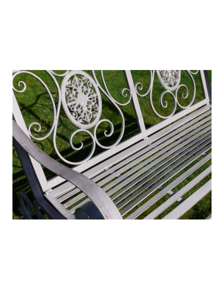 Banc 2 places rocking chair en métal