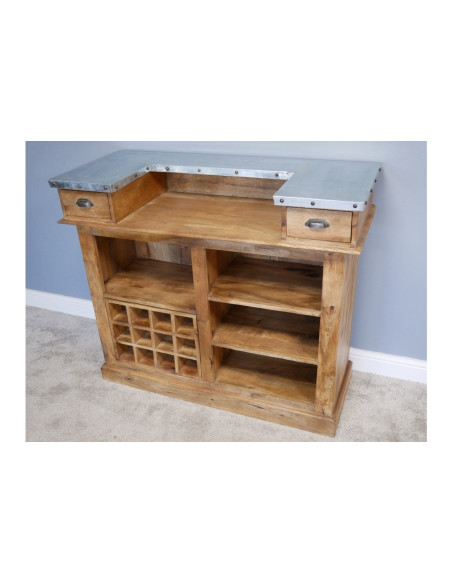 Bar en bois massif de manguier