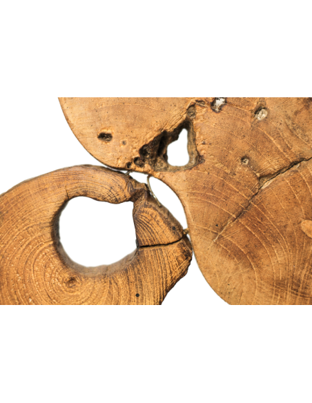 Paravent vertical en teck et métal