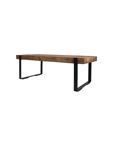 Table basse en teck recyclé et métal Norton