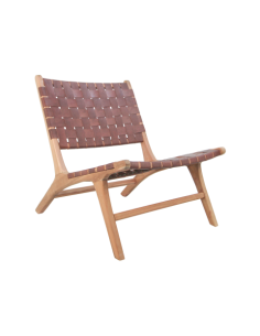 Fauteuil lounge en cuir...
